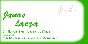 janos lacza business card